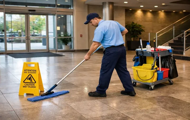 Planchers propres et sécuritaires en zones très passantes
