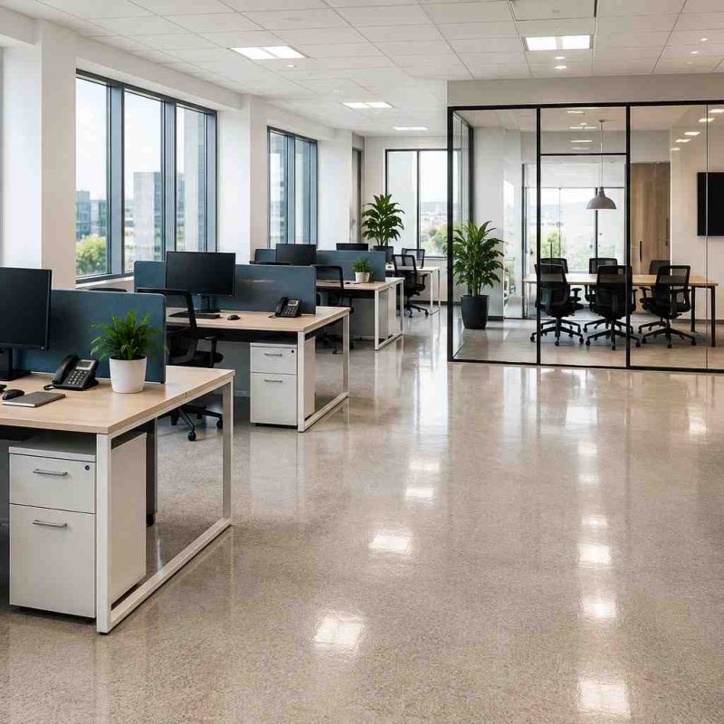 Entretien ménager professionnel de bureaux commerciaux à Québec favorisant la productivité des employés